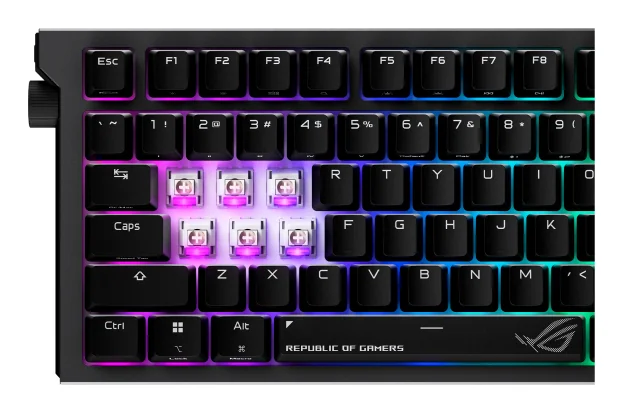 Teclado gaming Asus ROG Strix Morph 96 mecânico sem fios QWERTZ Preto - Imagem 10