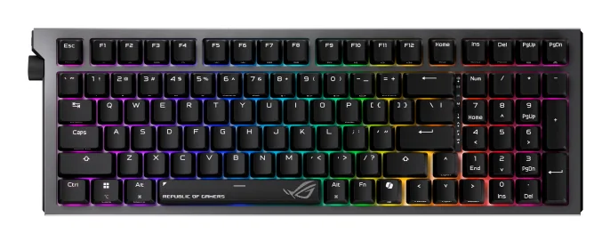 Teclado gaming Asus ROG Strix Morph 96 mecânico sem fios QWERTZ Preto
