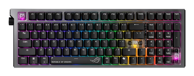 Teclado gaming Asus ROG Strix Morph 96 mecânico sem fios QWERTZ Preto - Imagem 9