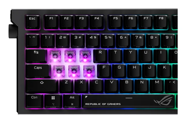 Teclado gaming Asus ROG Strix Morph 96 mecânico sem fios QWERTZ Preto - Imagem 11