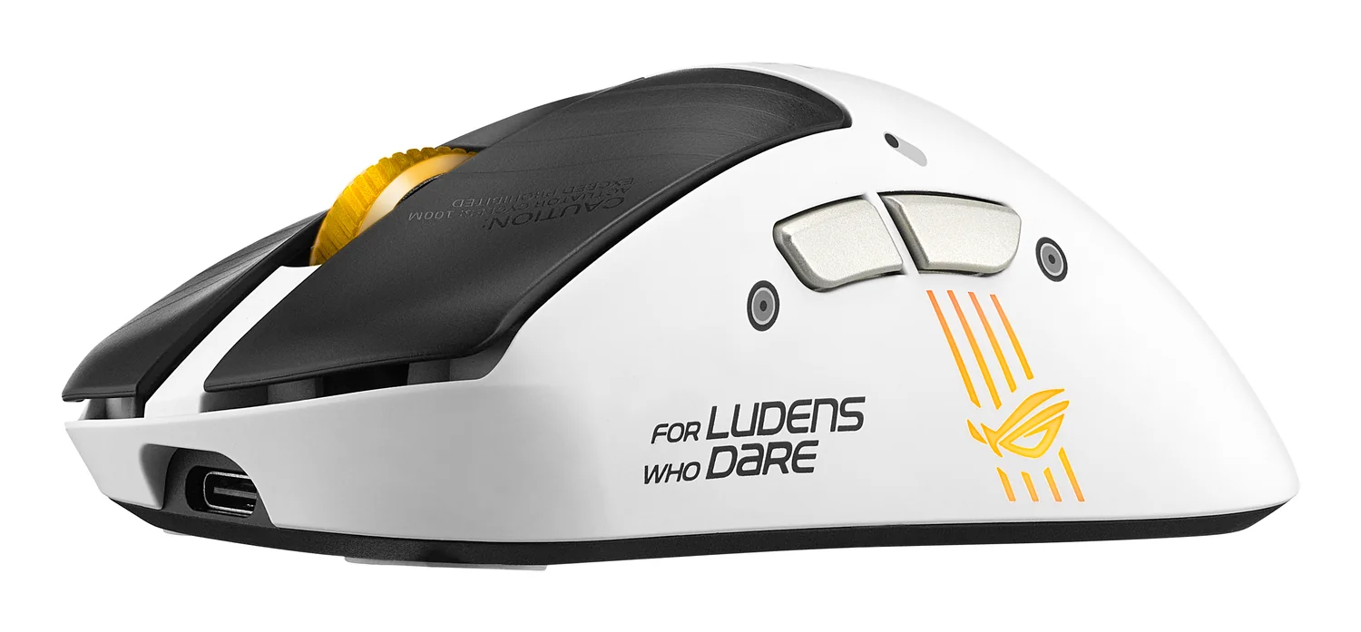 Rato gaming sem fios ASUS ROG Keris II Origin 42000 DPI branco - Imagem 8