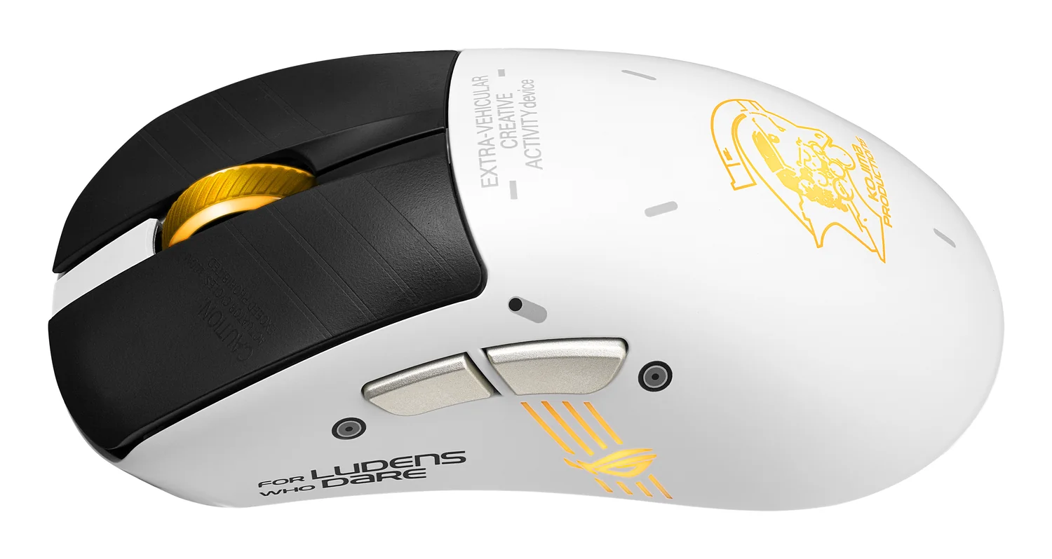 Rato gaming sem fios ASUS ROG Keris II Origin 42000 DPI branco - Imagem 6