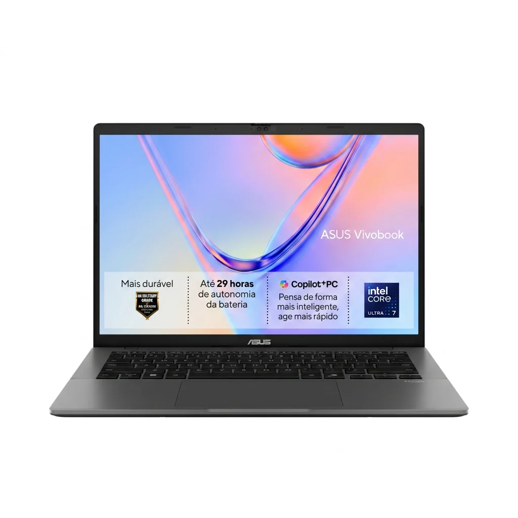 Portátil ASUS Vivobook S14 S3407AA 14" OLED Intel Core Ultra 7 32GB 512GB SSD Cinzento