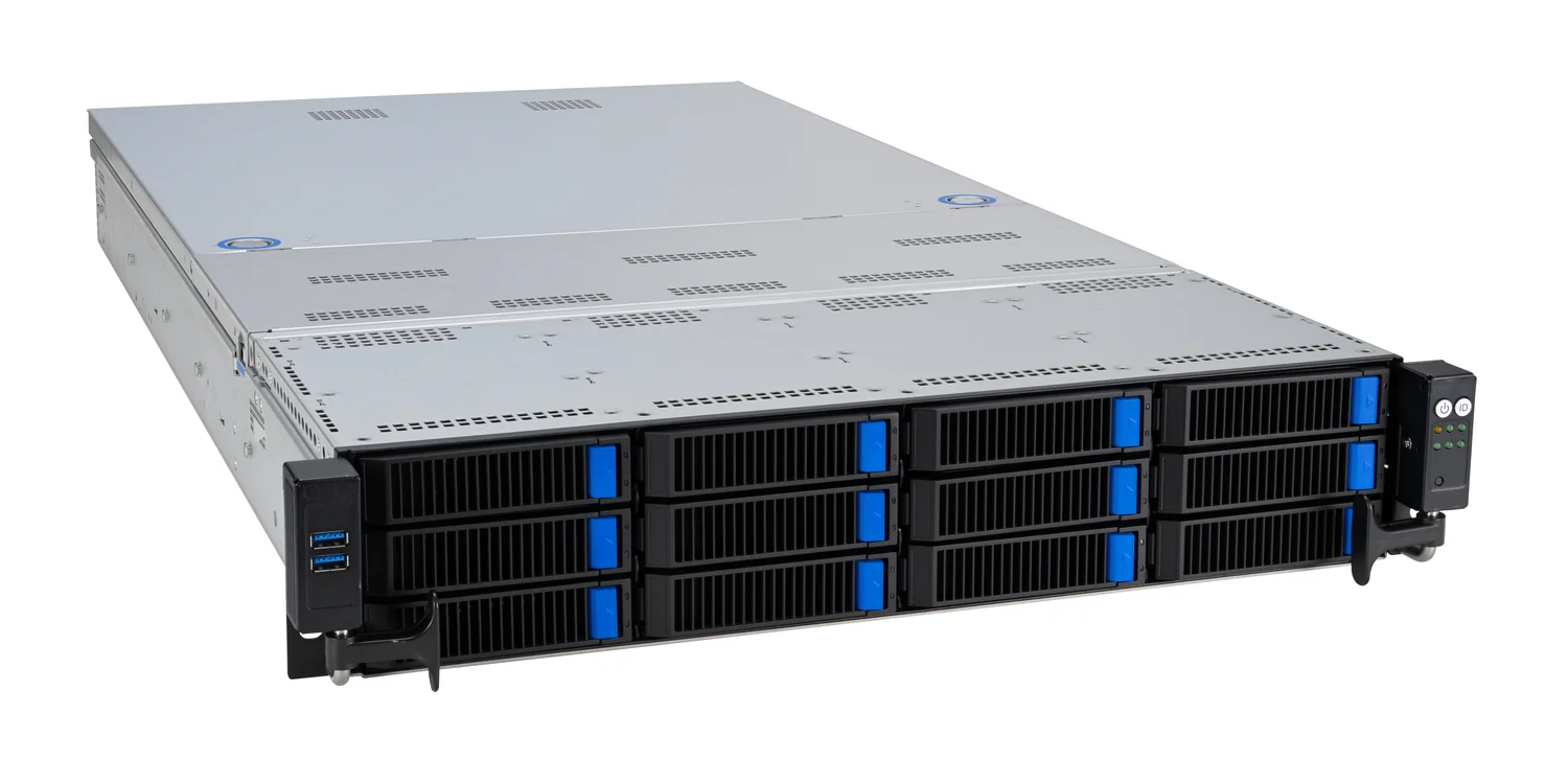 Servidor ASUS RS720A-E12-RS12 rack 2U dual SP5 EPYC 9004 cinzento - Imagem 1