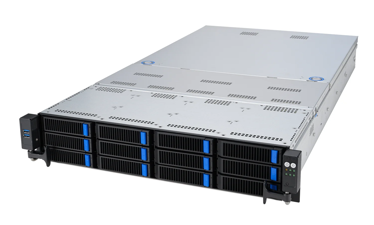 Servidor ASUS RS720A-E12-RS12 rack 2U dual SP5 EPYC 9004 cinzento - Imagem 2