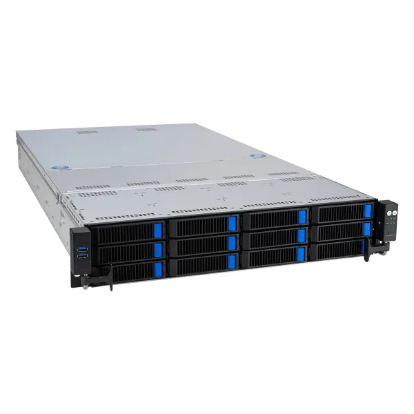 Servidor rack 2U ASUS RS520A-E12-RS12U AMD EPYC 1600W preto - Imagem 3