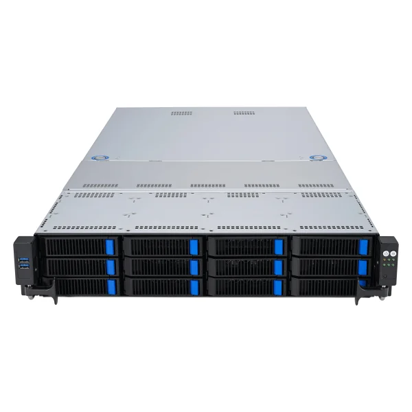 Servidor rack 2U ASUS RS520A-E12-RS12U AMD EPYC 1600W preto - Imagem 2
