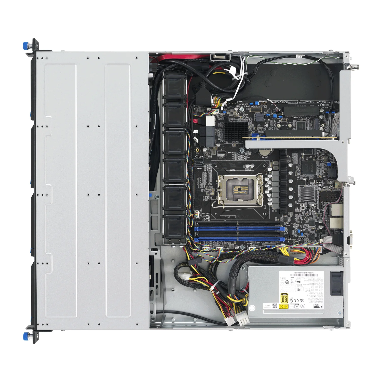 Servidor rack 1U ASUS RS300-E12-PS4 Intel Xeon E-2400 350W prateado - Imagem 7