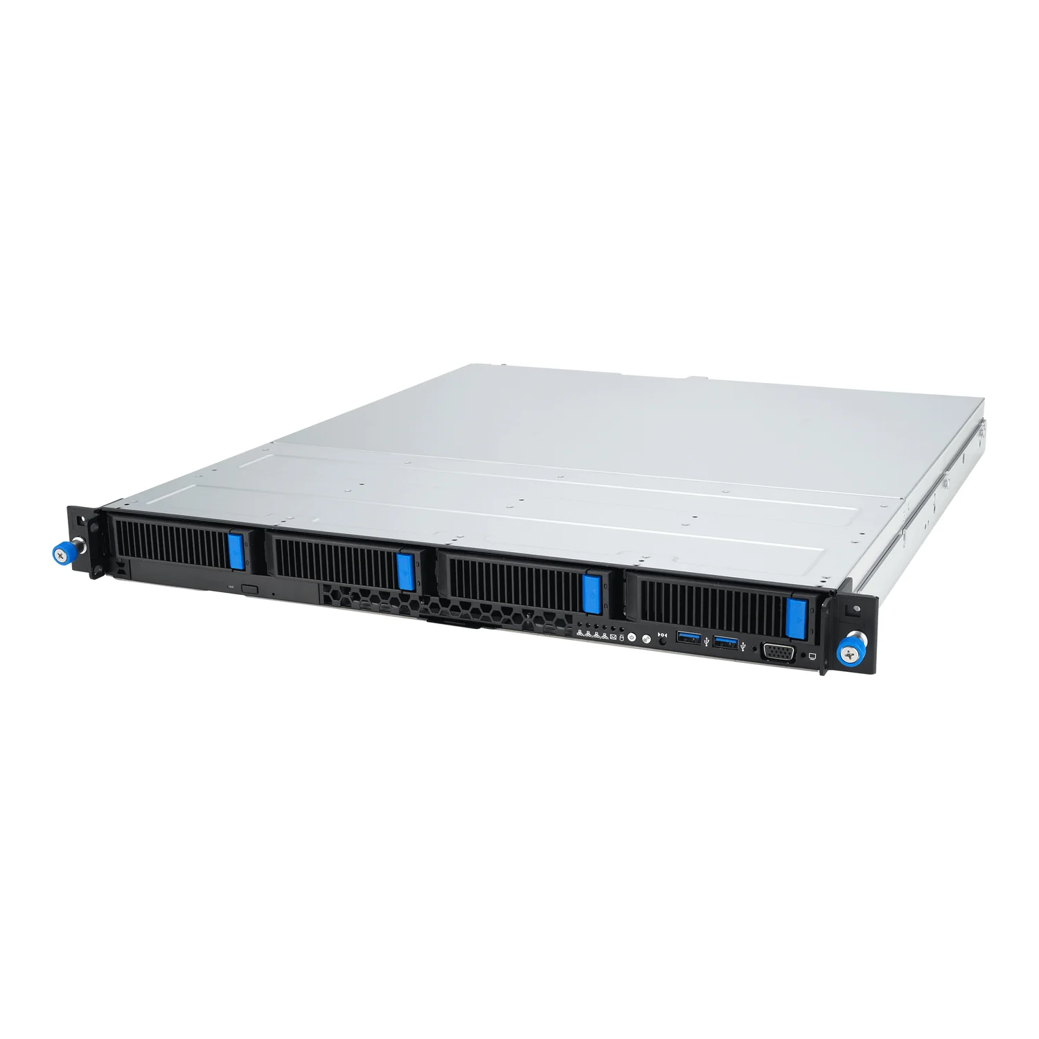 Servidor rack 1U ASUS RS300-E12-PS4 Intel Xeon E-2400 350W prateado - Imagem 1
