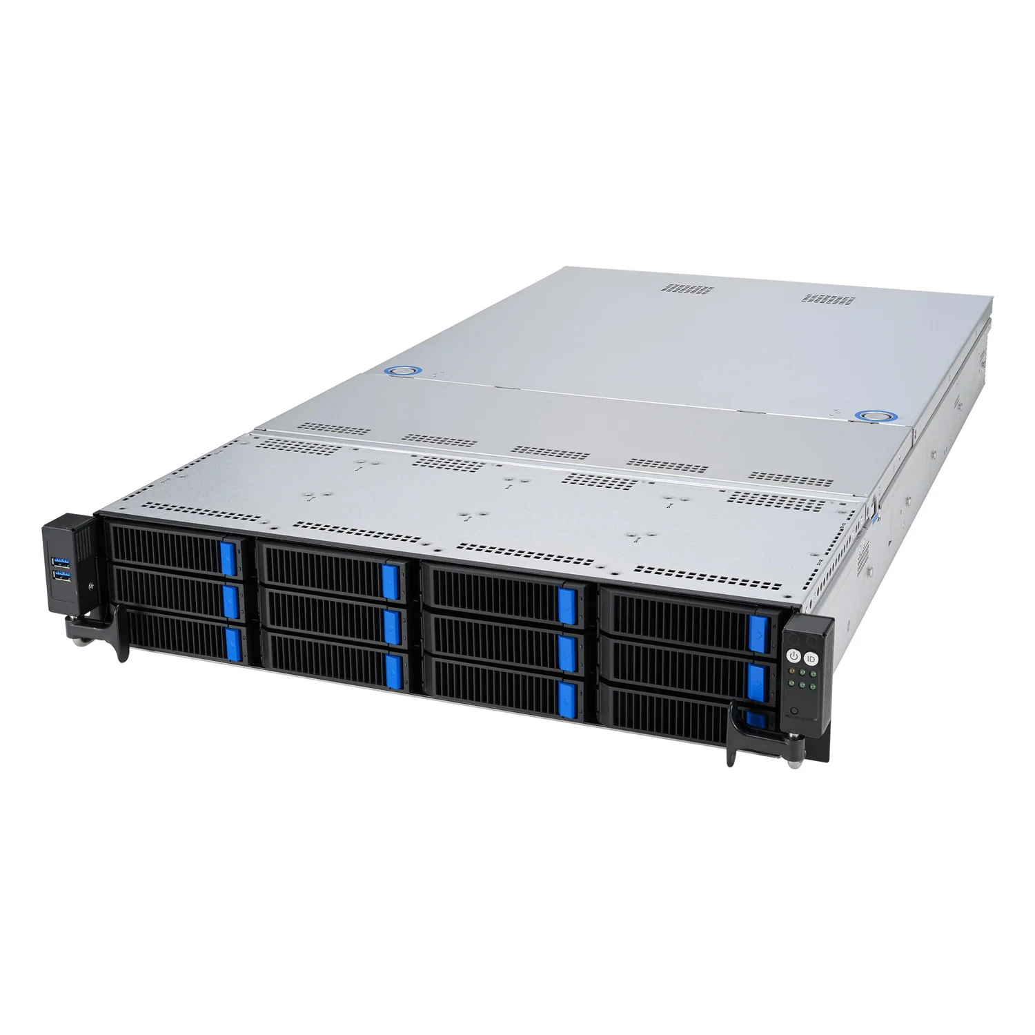 Servidor ASUS RS521A-E12-RS12U rack 2U single SP5 EPYC 9004 1600W - Imagem 1