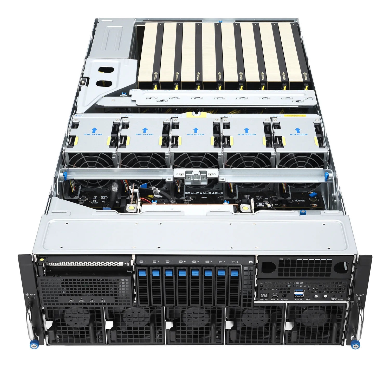 Servidor Asus ESC8000A-E13 SKU2 Rack 4U AMD EPYC 3200W - Imagem 13