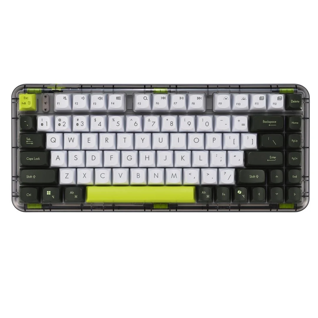 Teclado Asus Jelly75 KD201 compacto 75% verde Volt Green