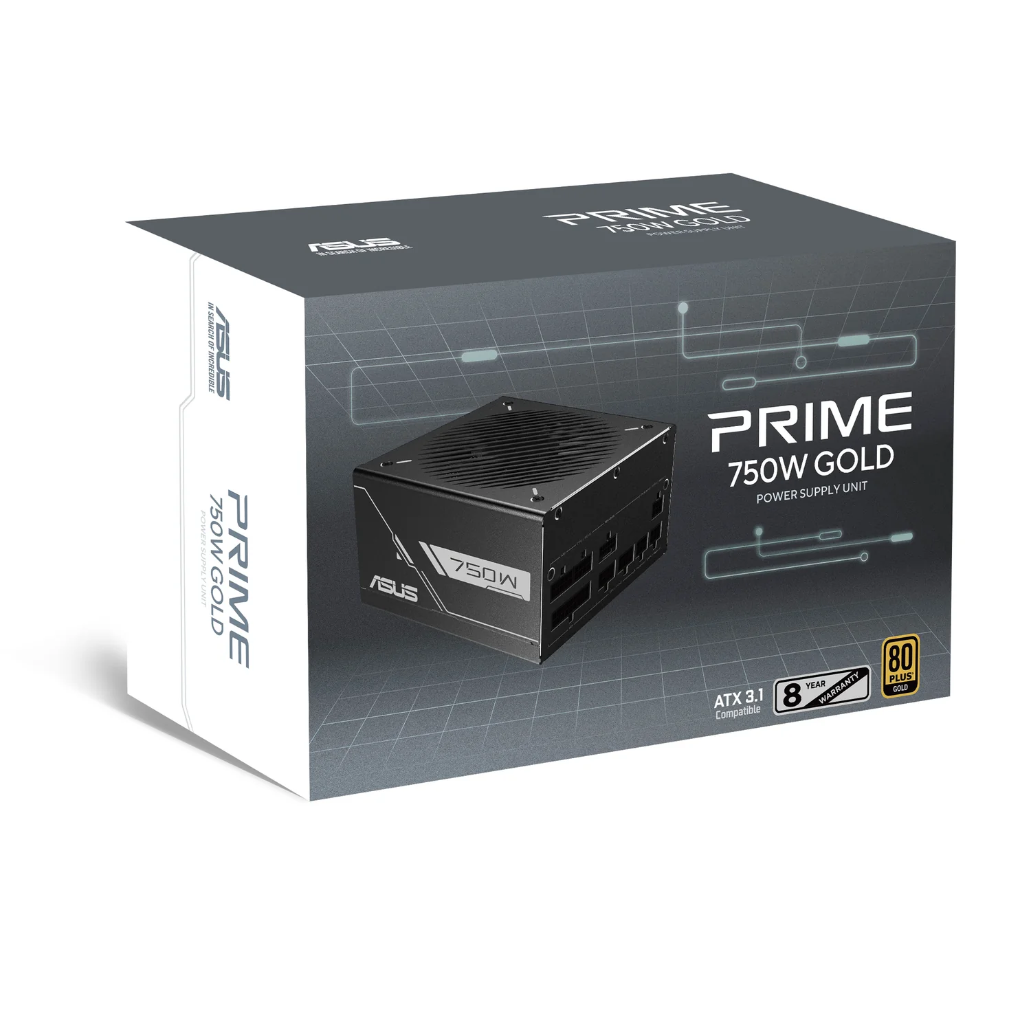 Fonte de Alimentação ASUS Prime 750W Gold 750W ATX 3.1 Totalmente Modular Preto - Imagem 11