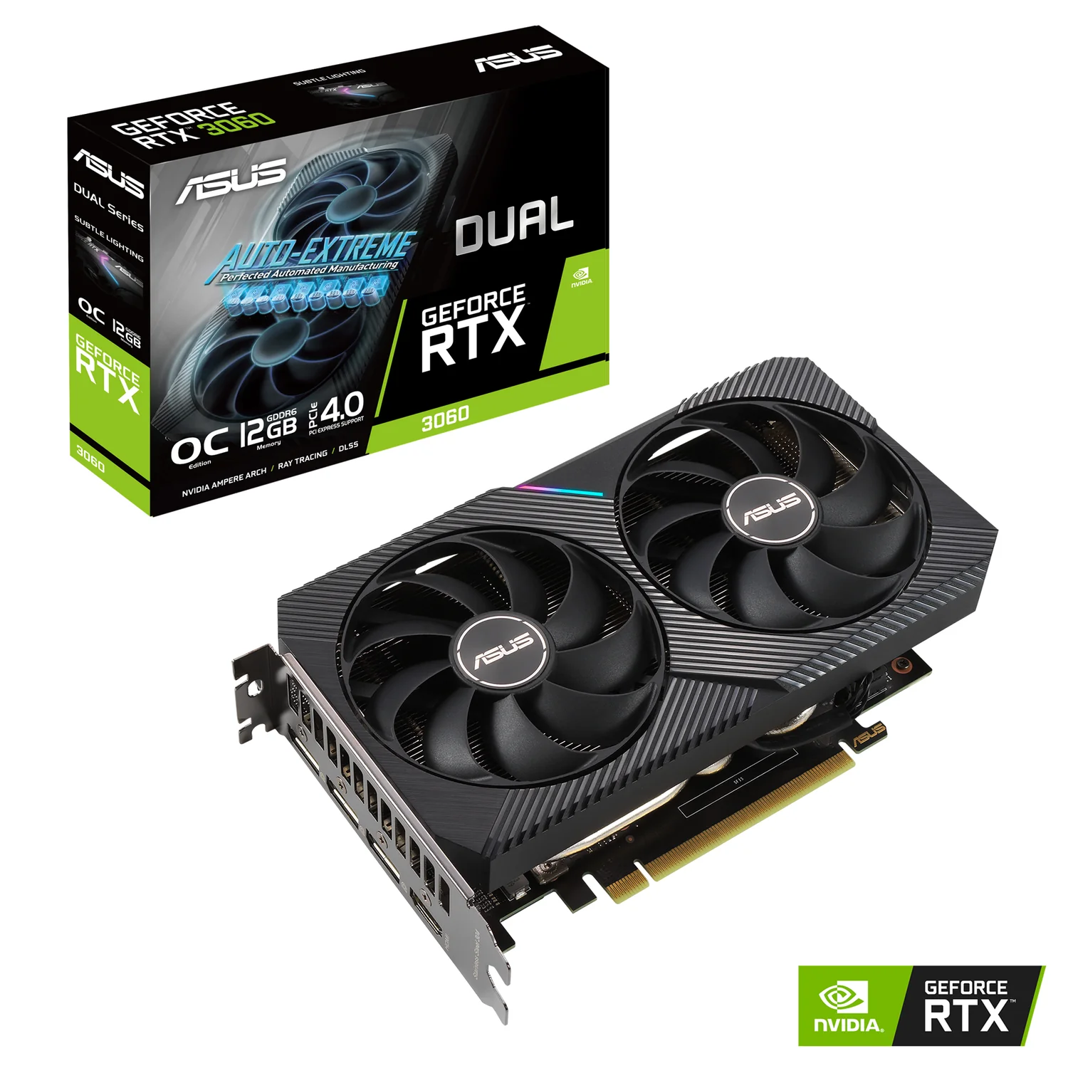 Placa Gráfica ASUS Dual GeForce RTX 3060 V2 OC Edition 12GB GDDR6 192-bit HDMI 2.1 DisplayPort 1.4a Preto - Imagem 16
