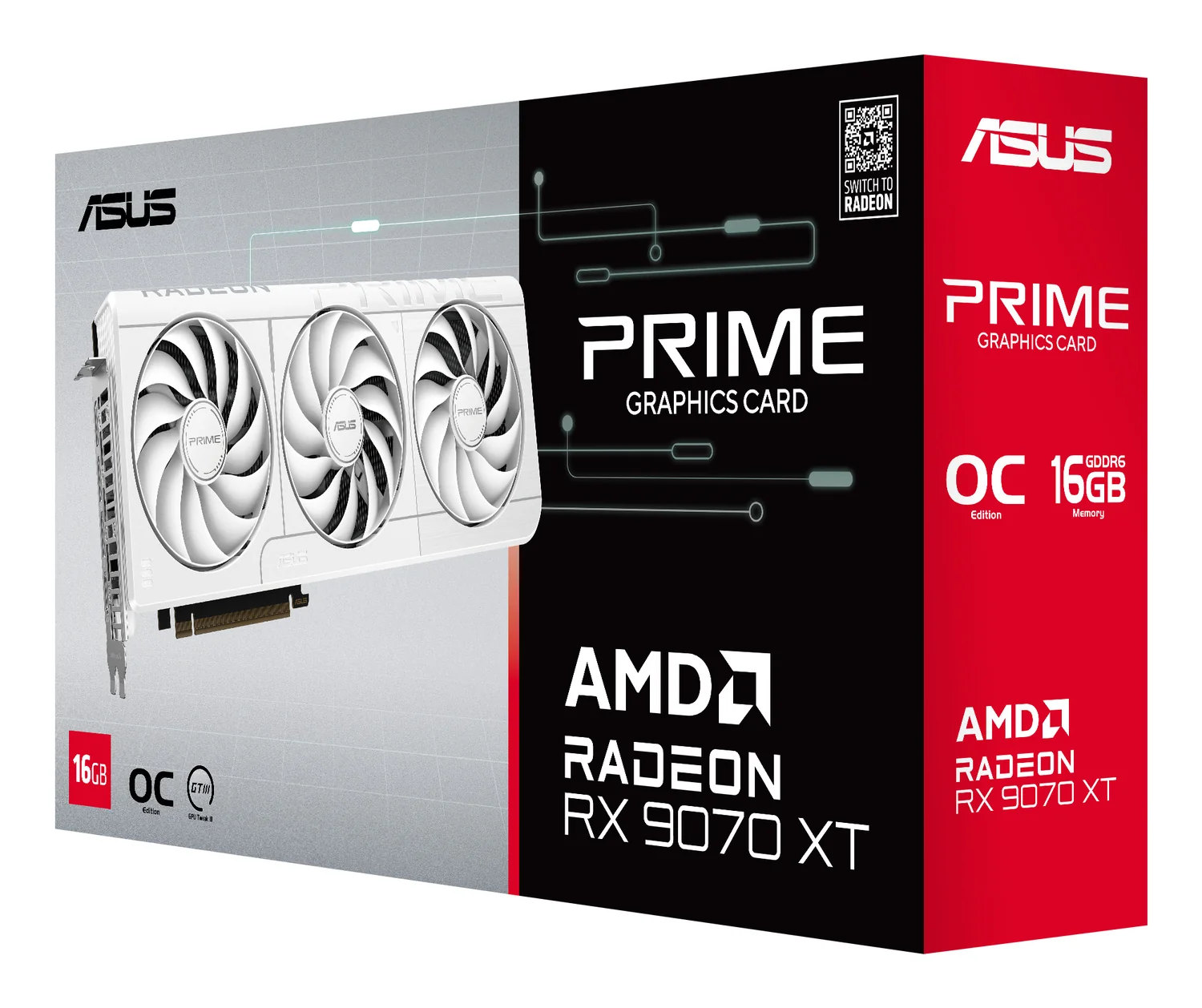 Placa gráfica ASUS Prime Radeon RX 9070 XT OC 16GB GDDR6 Branca - Imagem 12