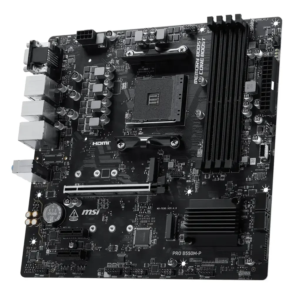 Motherboard MSI PRO B550M-P Socket AM4 Chipset AMD B550 - Imagem 4