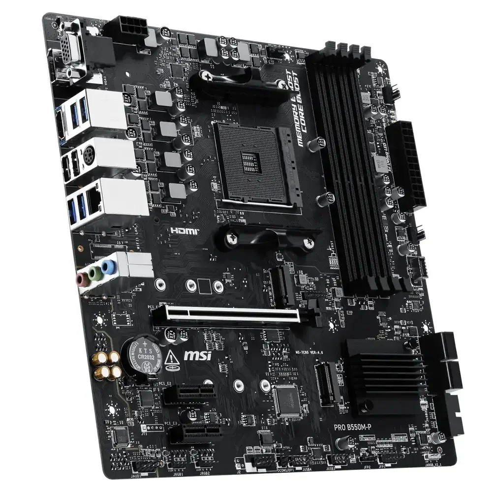 Motherboard MSI PRO B550M-P Socket AM4 Chipset AMD B550 - Imagem 3