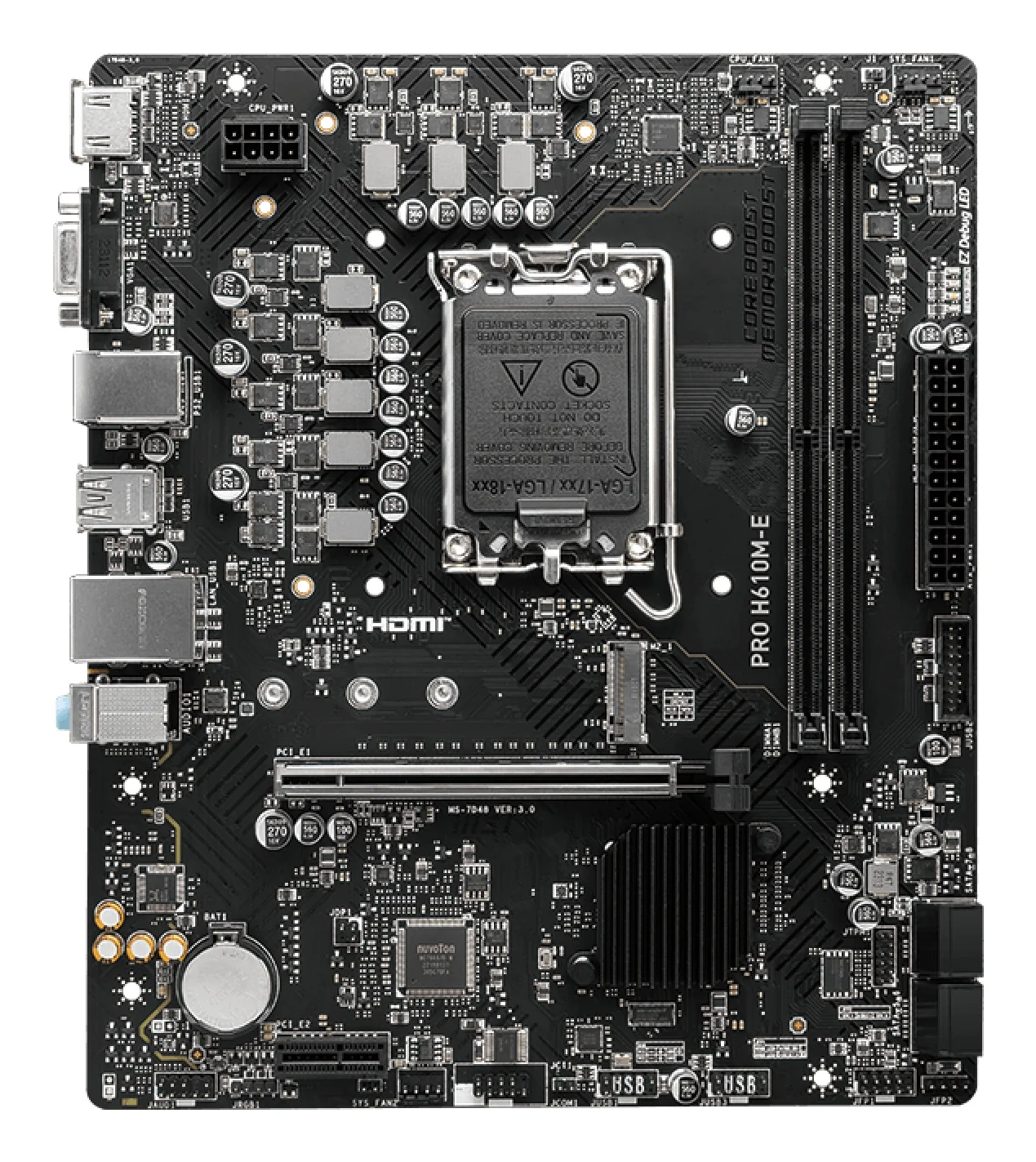 Motherboard MSI PRO H610M-E Intel LGA 1700 DDR5 Micro-ATX - Imagem 2
