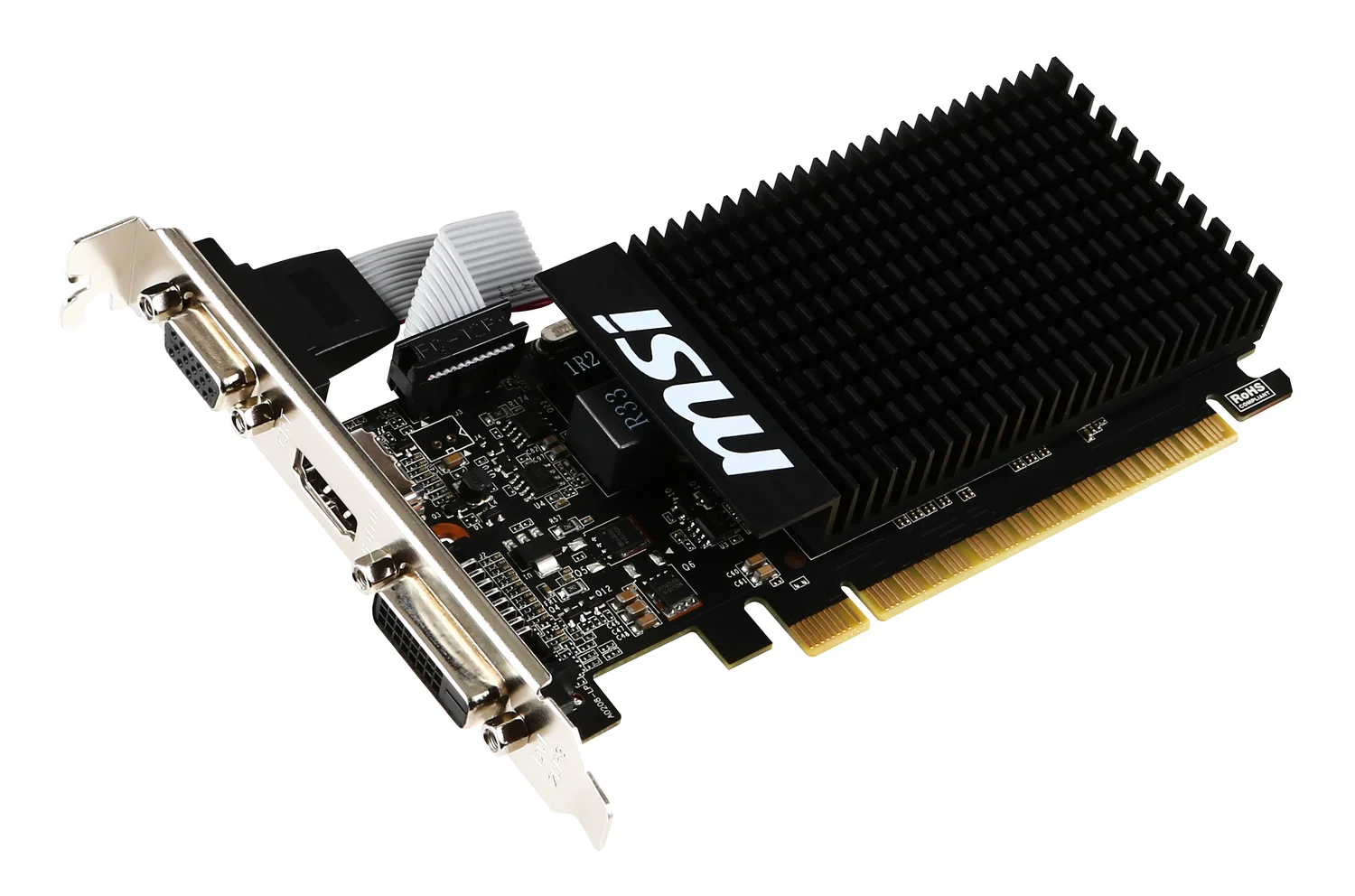 Placa Gráfica MSI GeForce GT 710 2GB GDDR3 Low Profile — Silenciosa e Compacta - Imagem 3