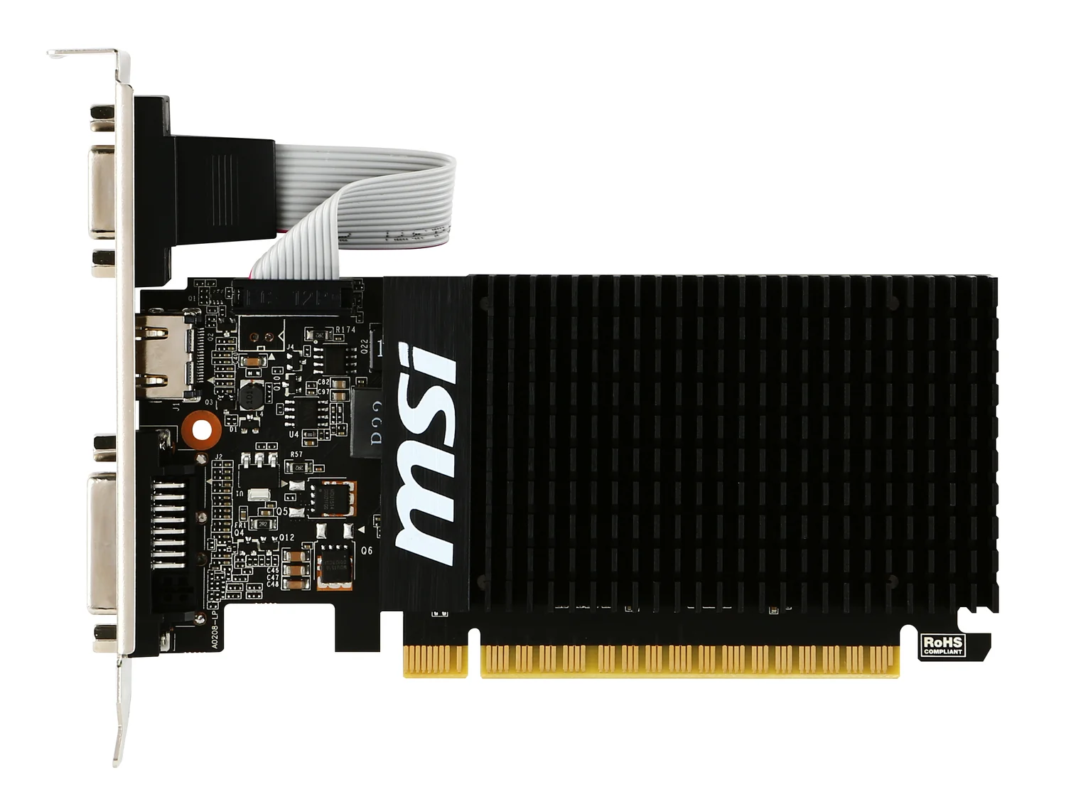 Placa Gráfica MSI GeForce GT 710 2GB GDDR3 Low Profile — Silenciosa e Compacta - Imagem 4
