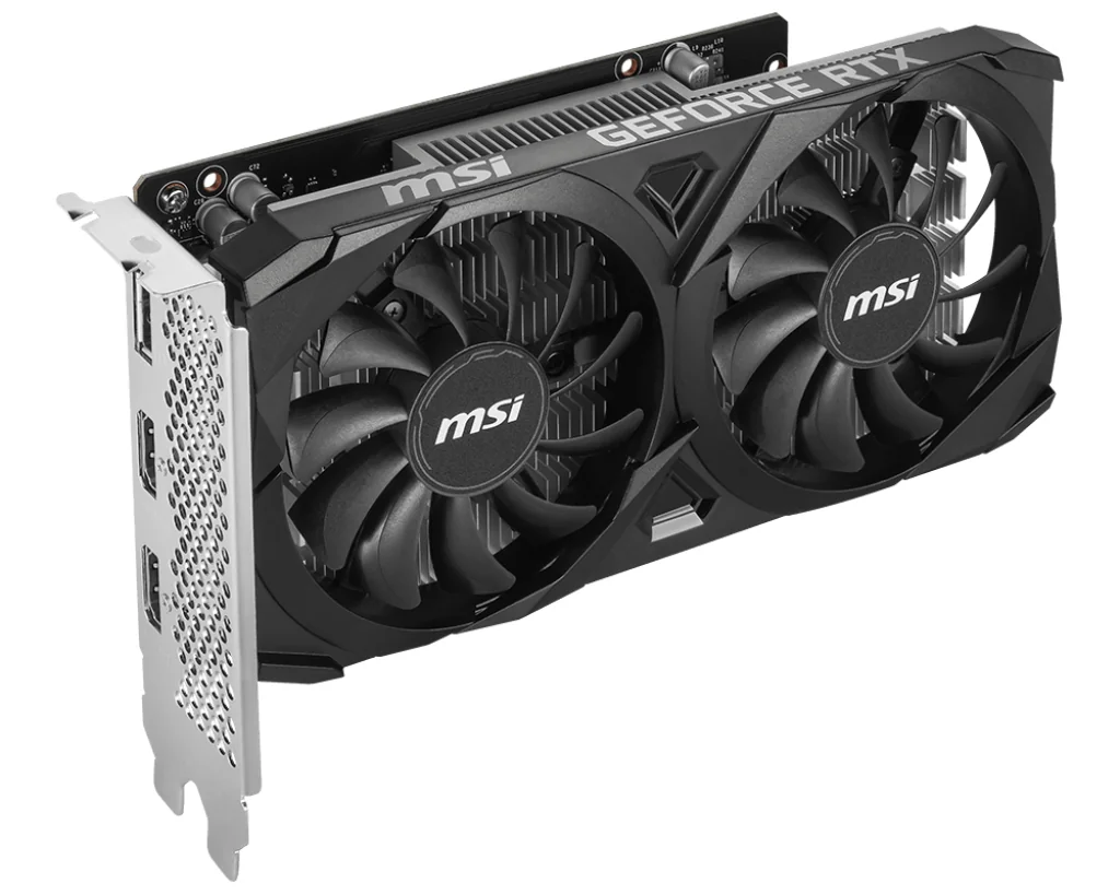 Placa Gráfica MSI GeForce RTX 3050 VENTUS 2X E 6GB GDDR6 OC PCIe 4.0 HDMI DisplayPort - Imagem 4