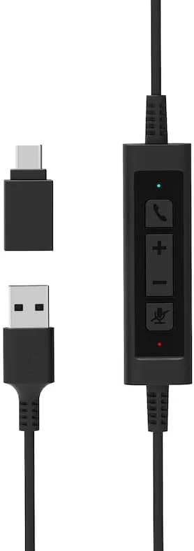 Auscultadores Estéreo Port Designs Office com Microfone USB-C/USB-A - Imagem 2