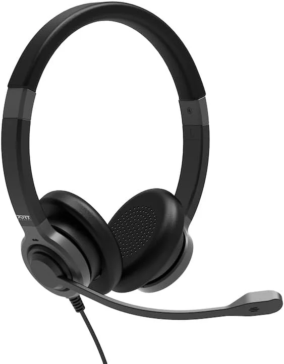 Auscultadores Estéreo Port Designs Office com Microfone USB-C/USB-A - Imagem 4