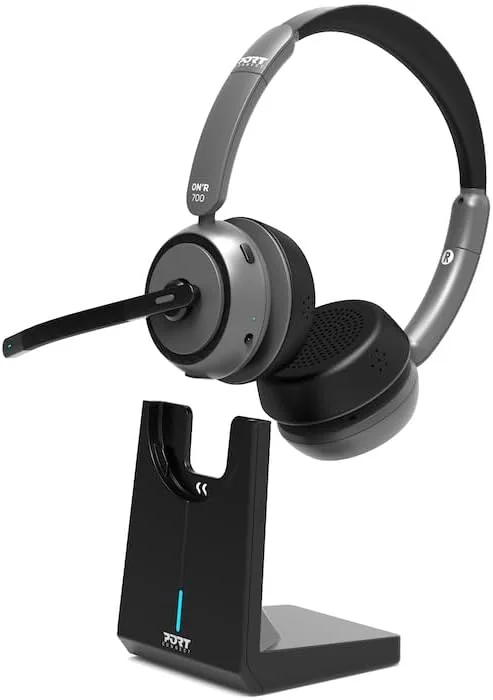 Auriculares Bluetooth Port Designs Binaural Headset Pro com Base de Carregamento - Imagem 8