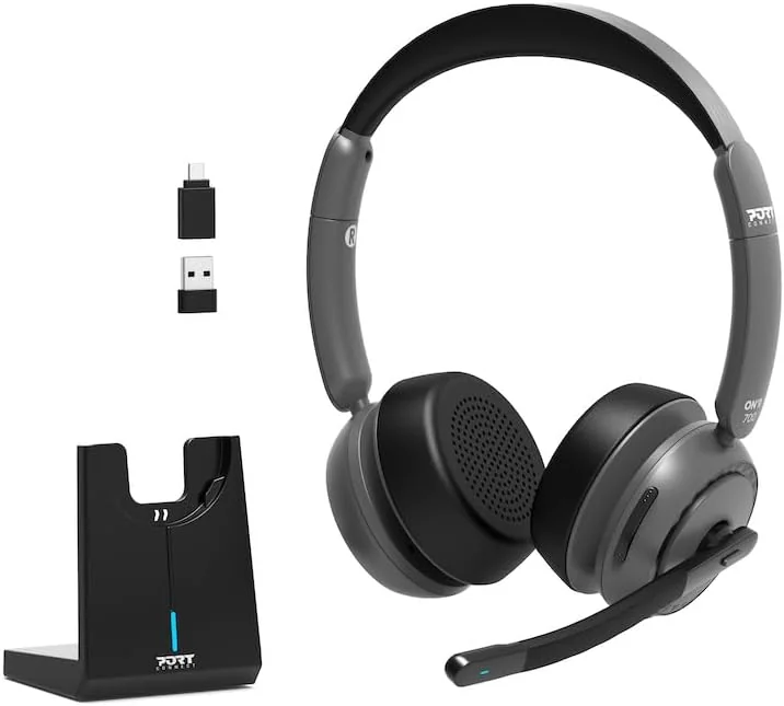 Auriculares Bluetooth Port Designs Binaural Headset Pro com Base de Carregamento - Imagem 4