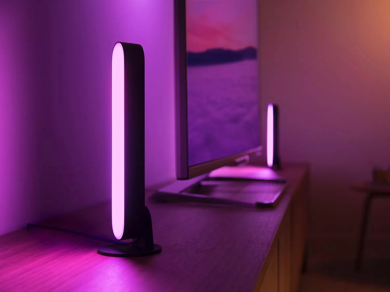 Barra de Luz Inteligente Philips Hue Play Pack Duplo Preto Multicolor Bluetooth - Imagem 4