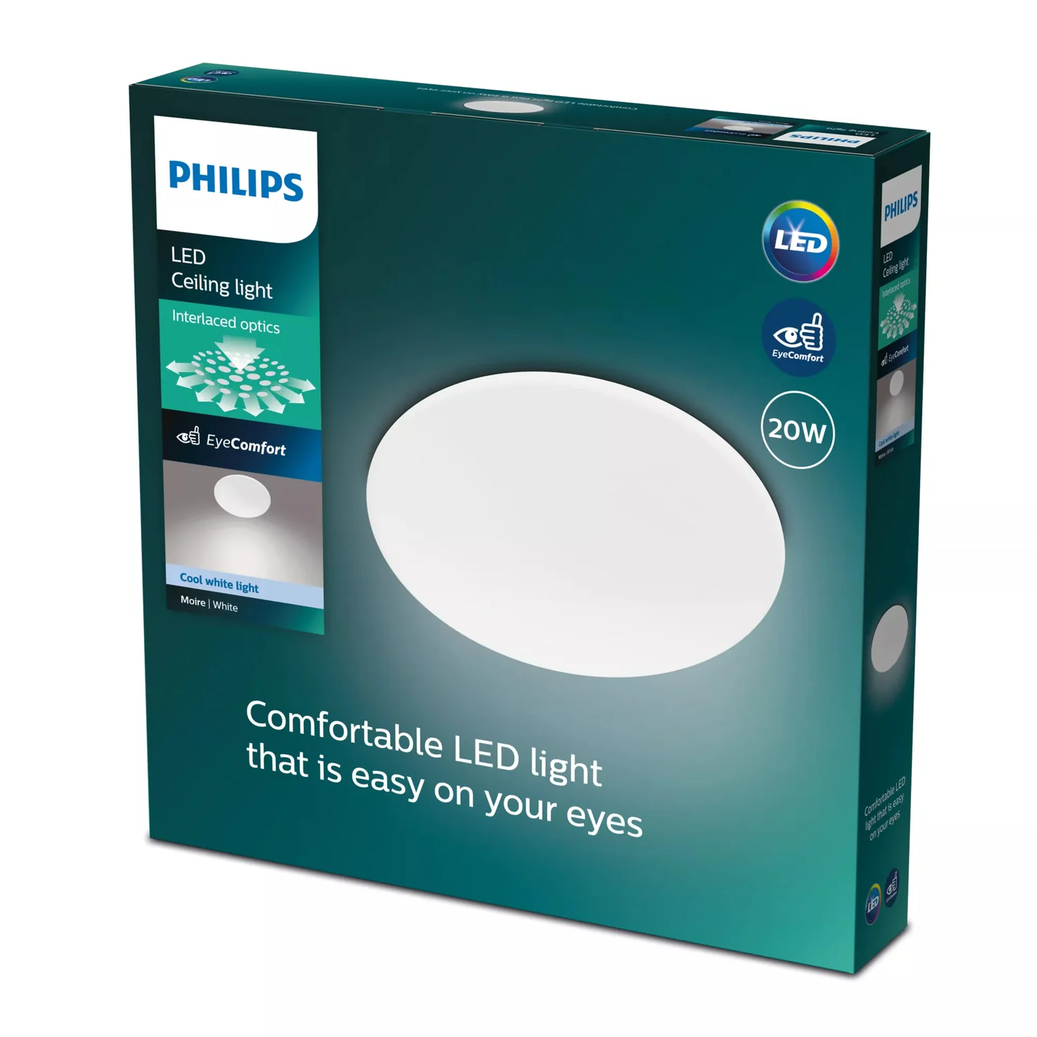 Plafon LED Philips Moire 20W 4000K Branco Frio - Imagem 3
