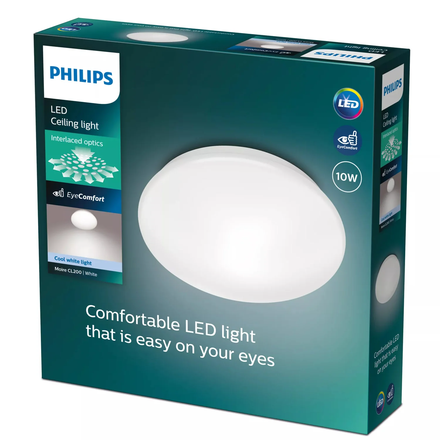 Candeeiro de Teto LED Signify CL200 EC RD 10W 1100lm 4000K 24cm Branco - Imagem 3