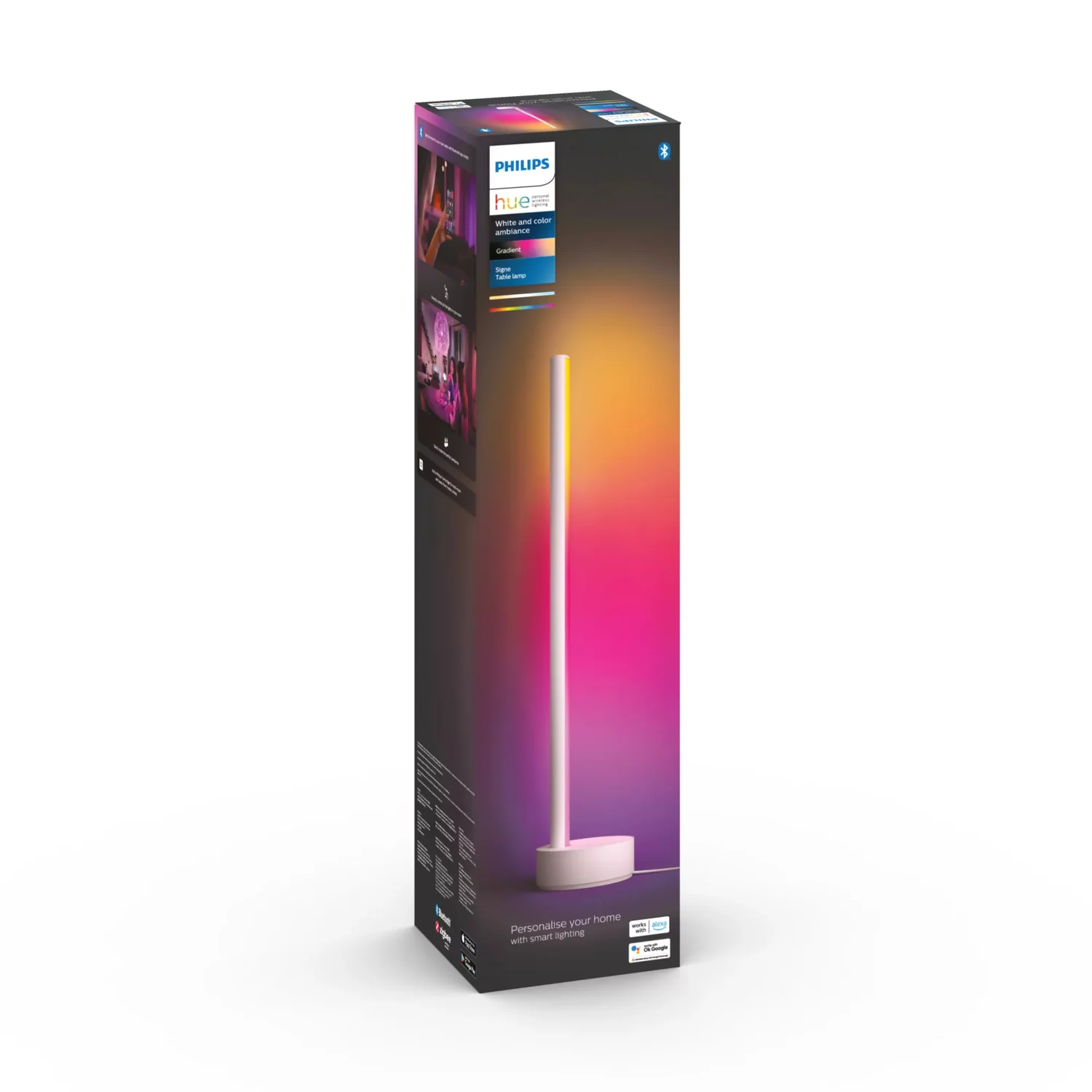 Candeeiro de Mesa Inteligente Philips Hue Signe Gradiente Branco Multicolor 11,8W - Imagem 4