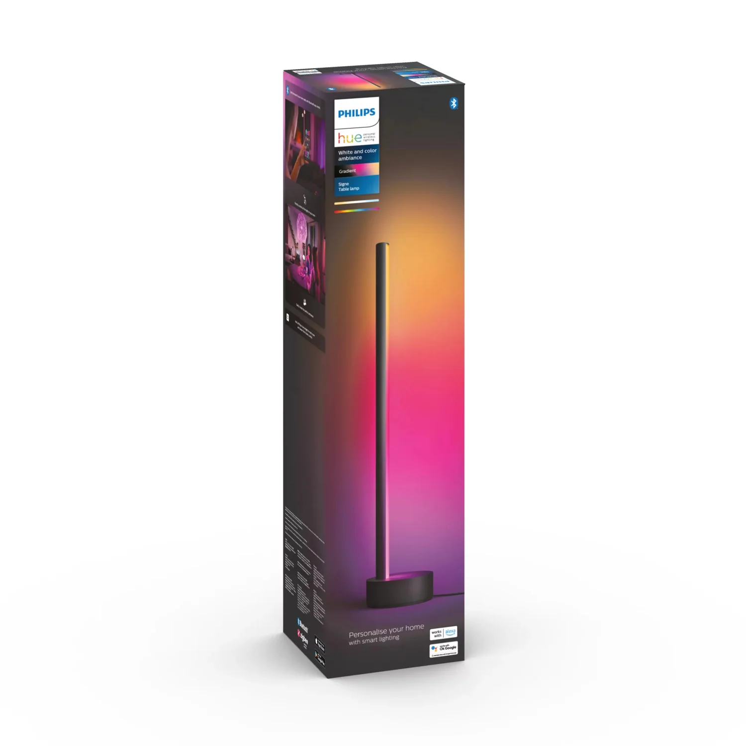 Candeeiro de Mesa Inteligente Philips Hue Signe Gradient Preto - Imagem 3