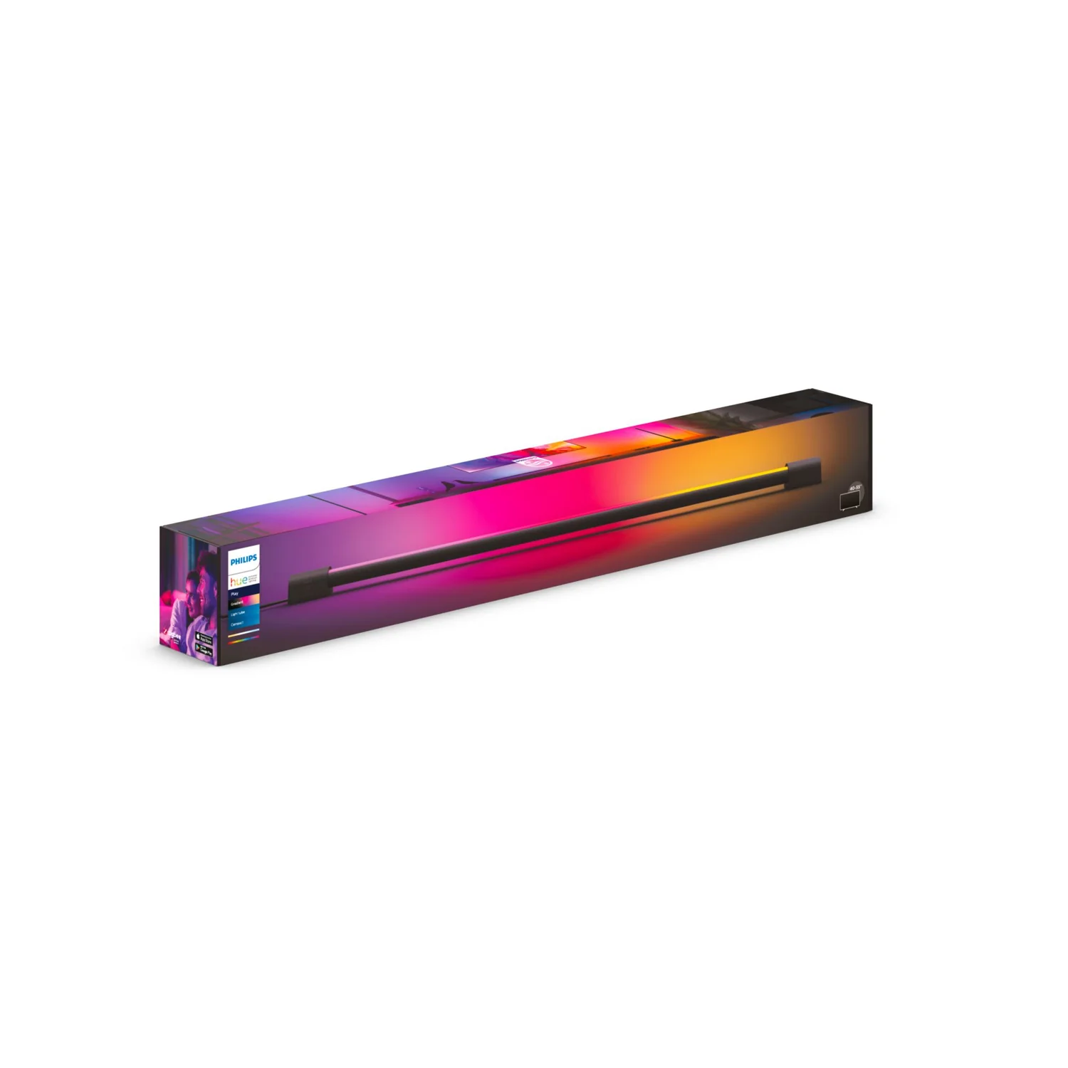 Candeeiro de Tubo Inteligente Philips Hue Play Gradient Compacto Preto 1540lm - Imagem 3