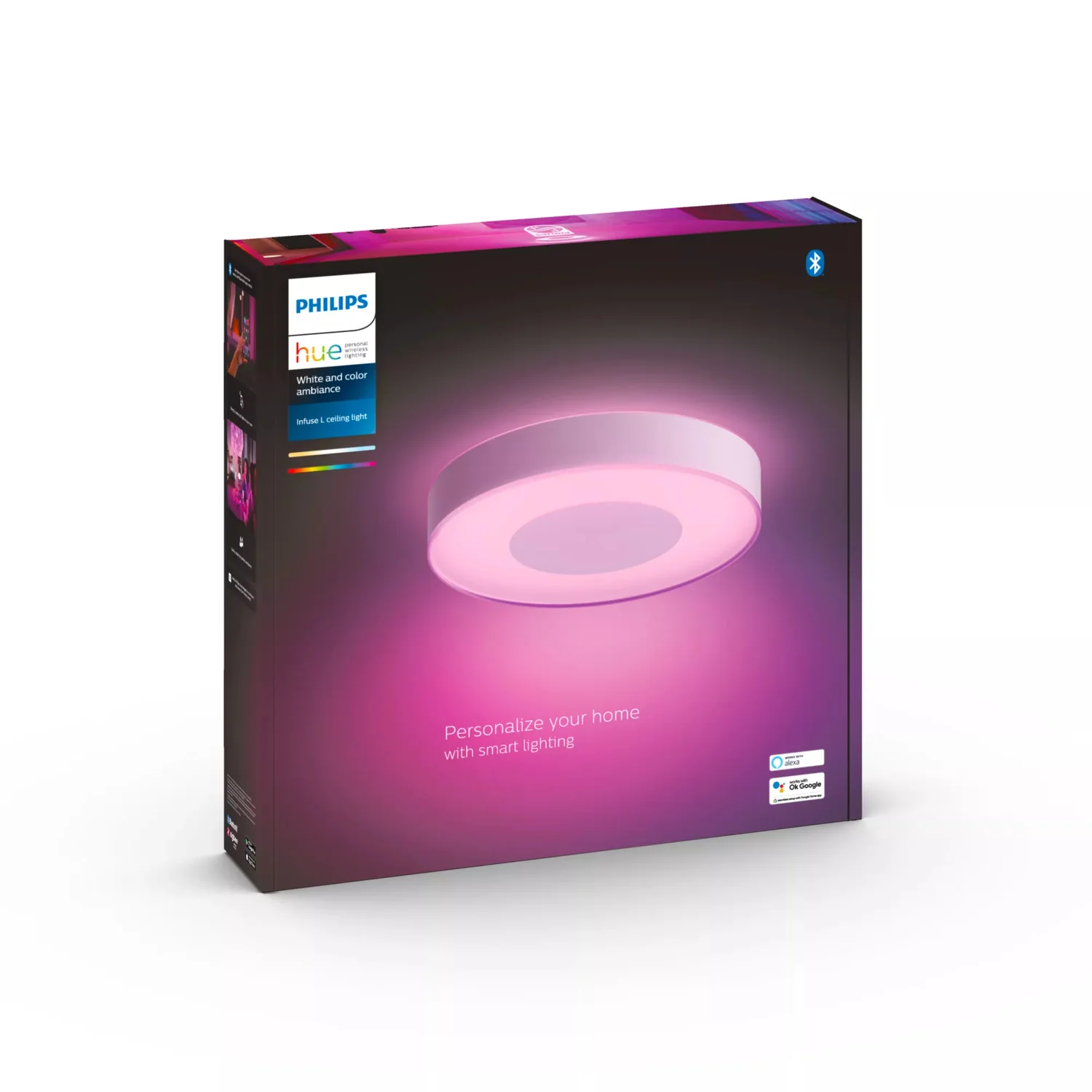 Candeeiro de Teto Inteligente Philips Hue Infuse Grande Branco - Imagem 3