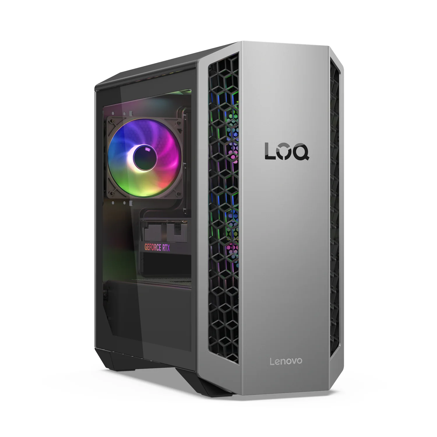 Computador Gaming Lenovo LOQ Tower 26ADR10-674 AMD Ryzen 7 8745HX 16GB 512GB SSD RTX 5050 8GB Win11 Cinzento/Preto - Imagem 3
