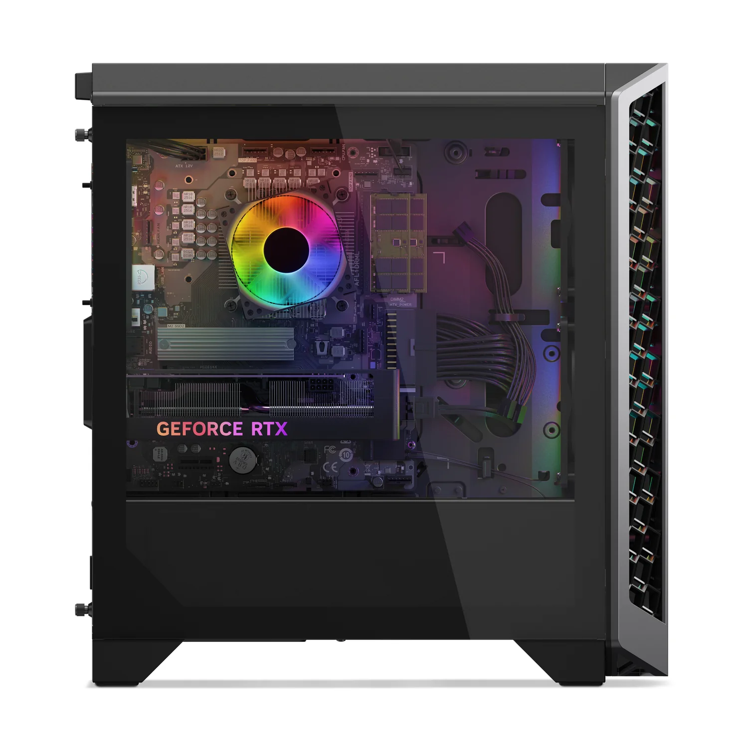 Computador Gaming Lenovo LOQ Tower 26ADR10-878 AMD Ryzen 7 8745HX 32GB 1TB SSD RTX 5070 12GB Cinzento/Preto - Imagem 4