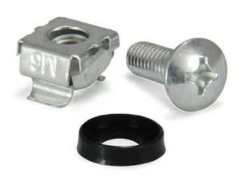 Kit de Montagem para Rack Equip 19" Parafuso Porca Anilha M6 50 Conjuntos - Imagem 1