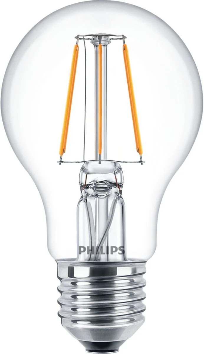 Lâmpada LED Philips Classic A60 E27 4,3W 540lm Branco Frio 4000K Transparente