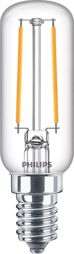 Lâmpada Philips LED Vela Lustre T25 E14 15W Equivalente 250lm 2700K Branco Quente Compacta - Imagem 3