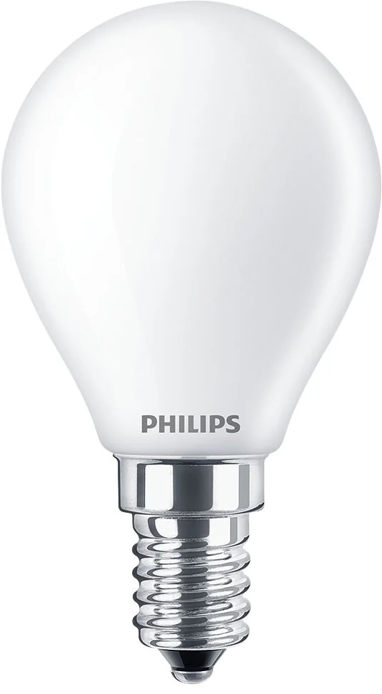 Lâmpada Philips LED Vela Lustre P45 E14 25W Equivalente 250lm 4000K Branco Frio Fosco