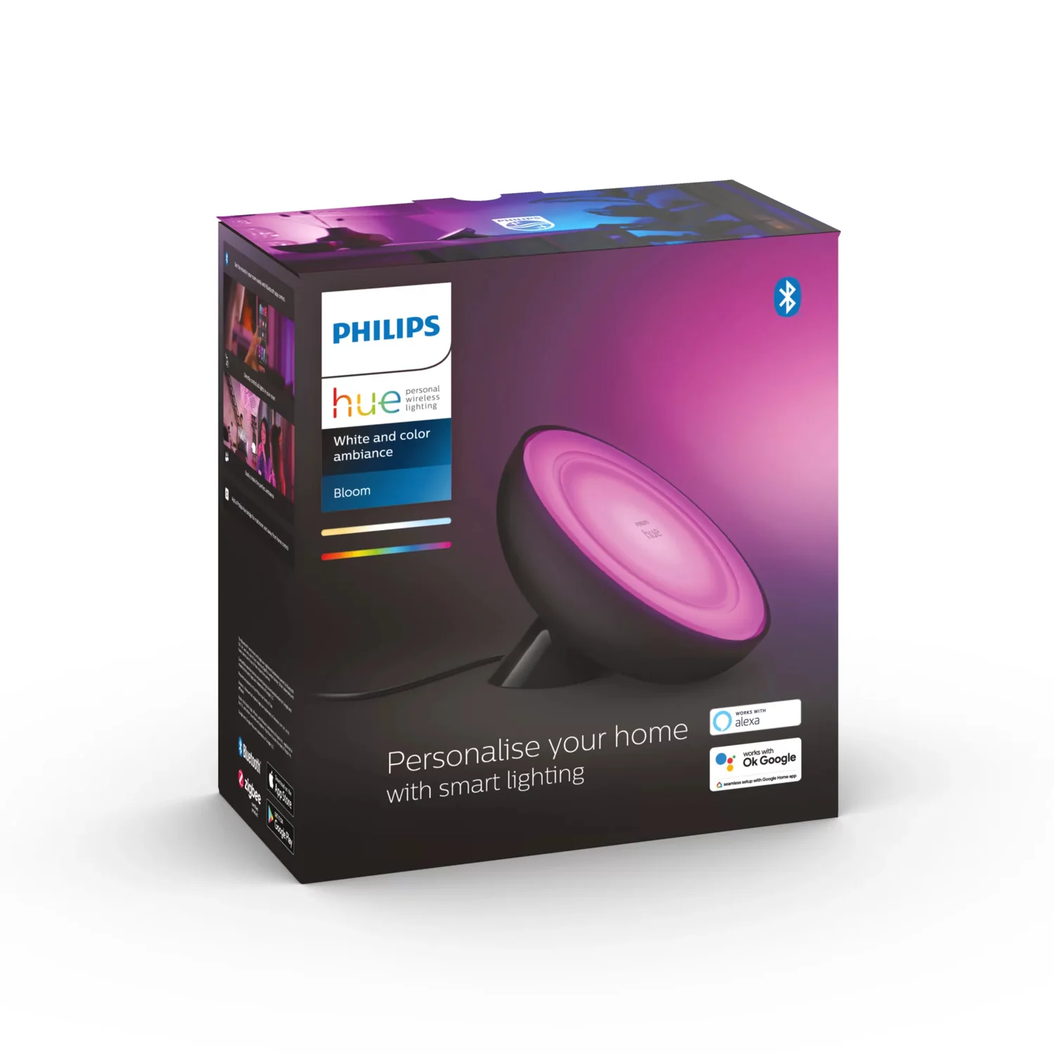 Candeeiro de Mesa Philips Hue Bloom RGB Multi Smart Zigbee Wi-Fi Iluminação Ambiente Decorativa - Imagem 5