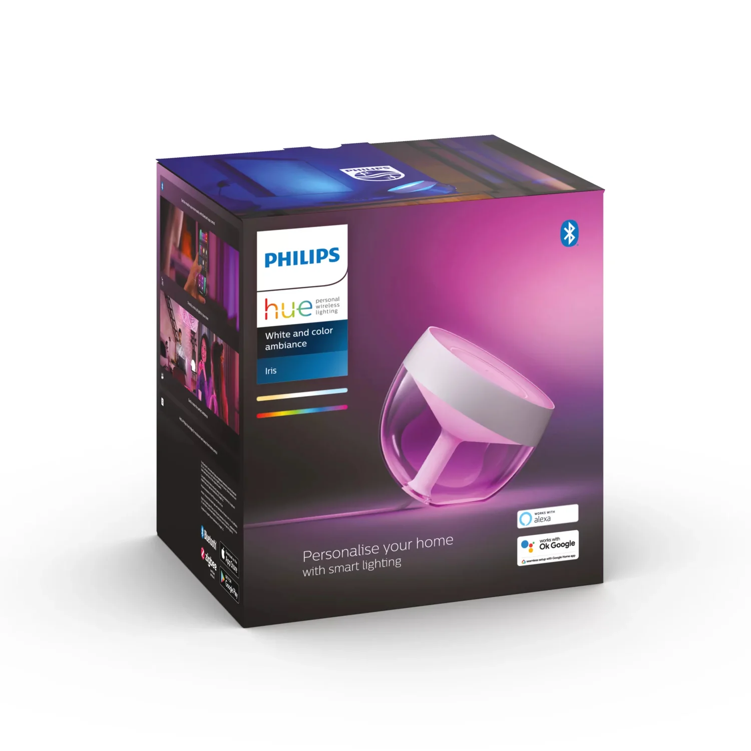 Candeeiro de Mesa Inteligente Philips Hue Iris Gen4 Branco Multicolor Bluetooth - Imagem 5