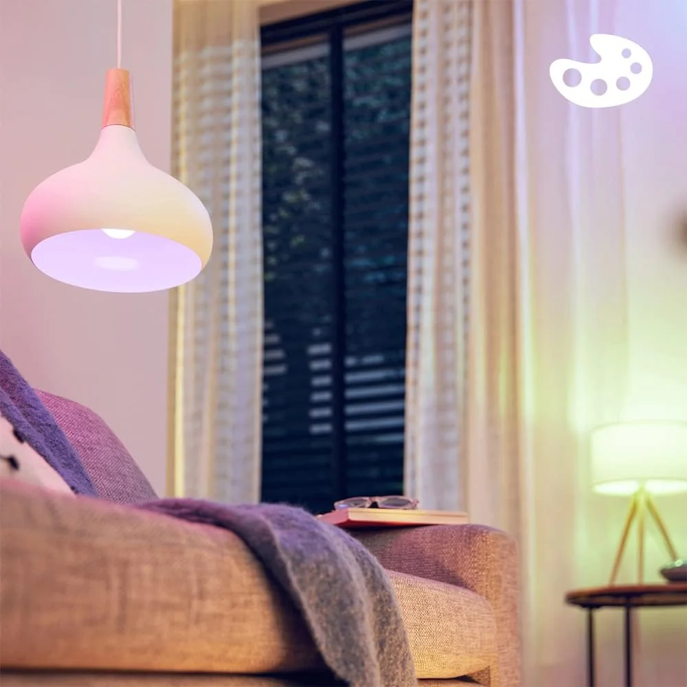 Lâmpada Philips LED Vela C37 E14 4.9W Equivalente 40W 470lm RGB Multi 2200-6500K Smart - Imagem 5