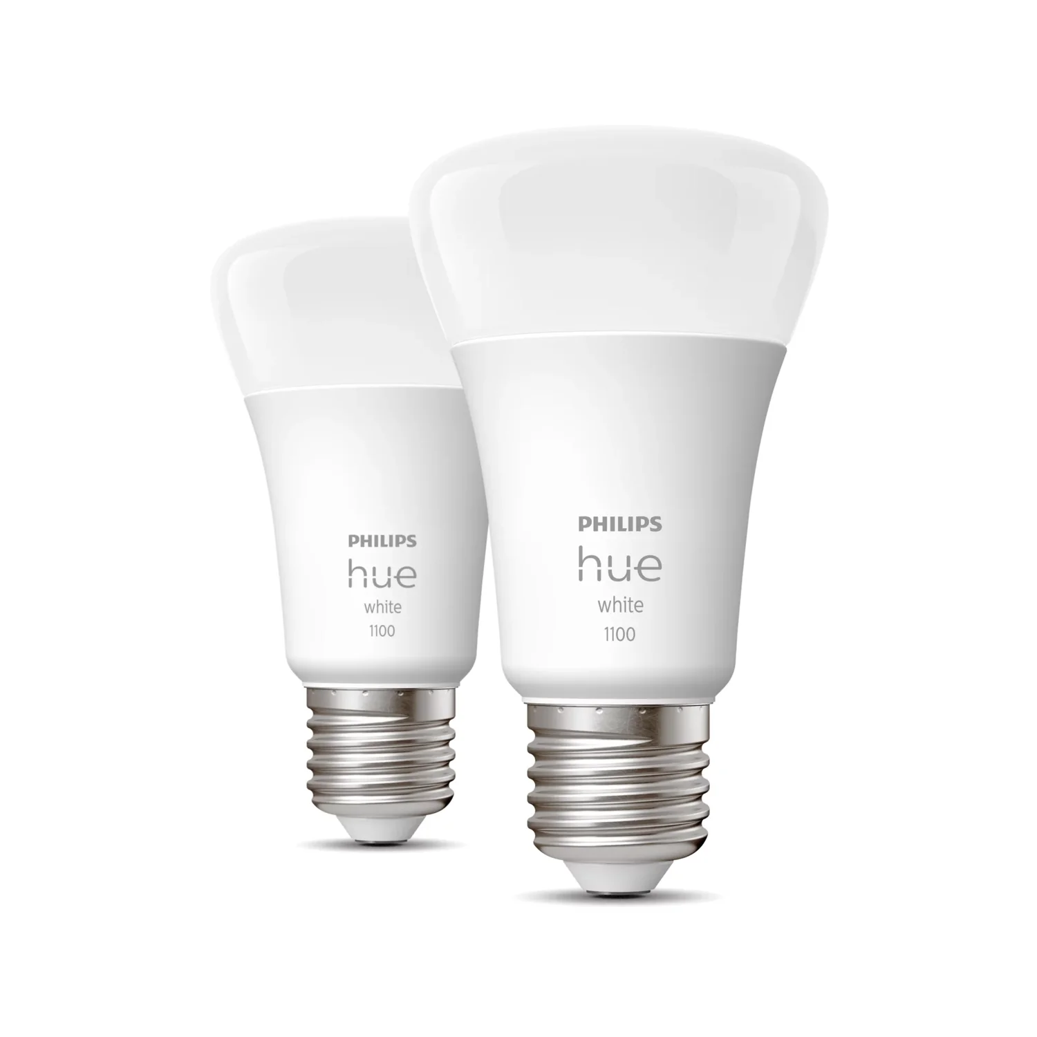 Lâmpada Inteligente Philips Hue White E27 A60 9,5W 1100lm Branco Quente Pack 2 - Imagem 2