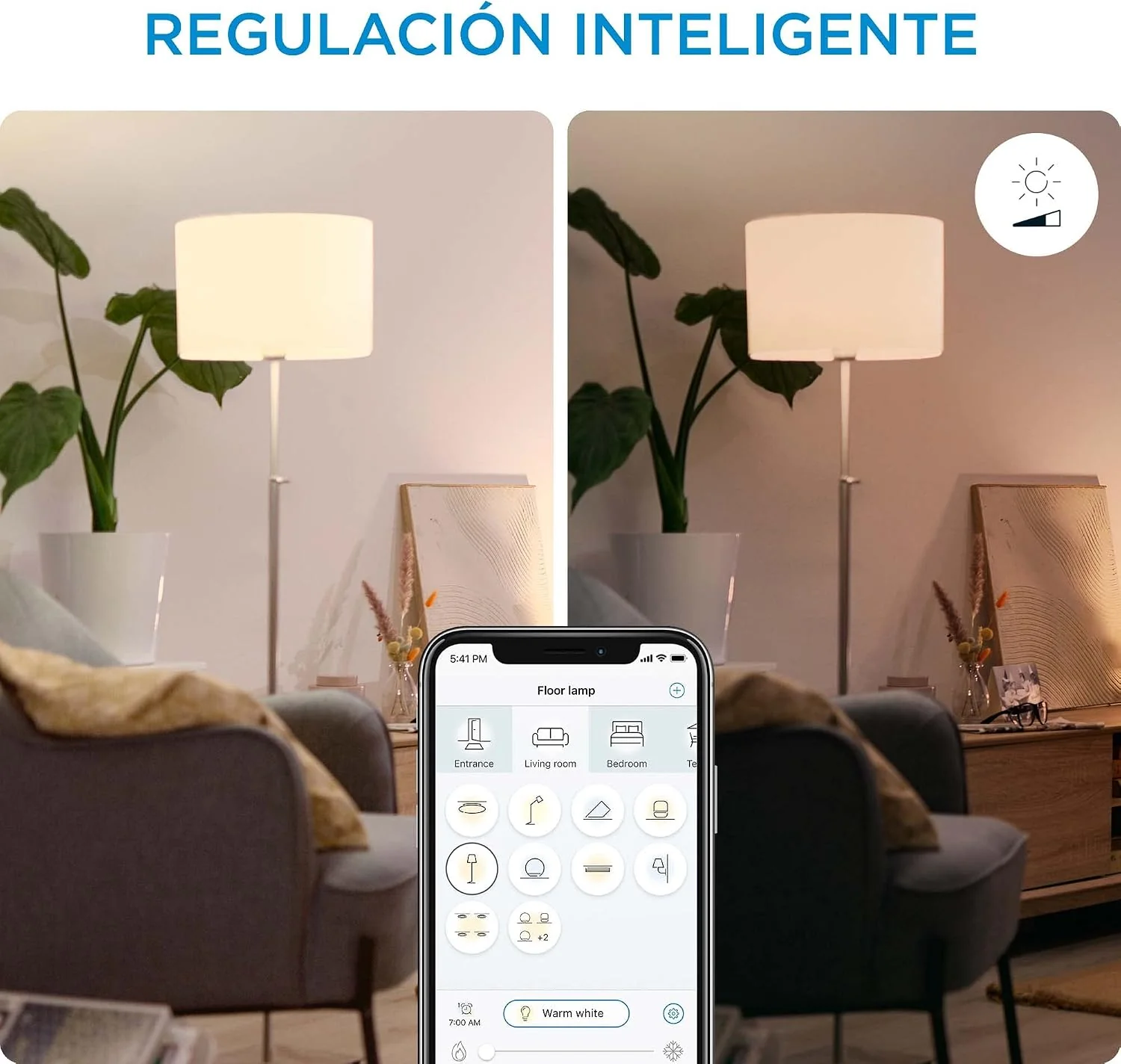 Candeeiro Inteligente Portátil WiZ Squire 9W RGB 2200K-6500K - Imagem 11