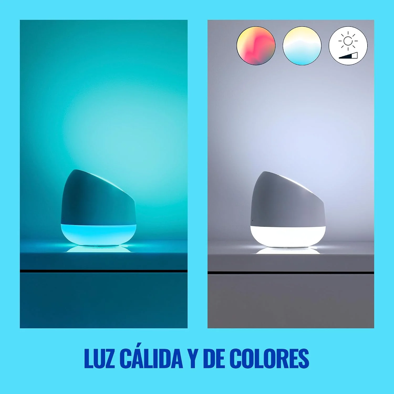 Candeeiro Inteligente Portátil WiZ Squire 9W RGB 2200K-6500K - Imagem 8