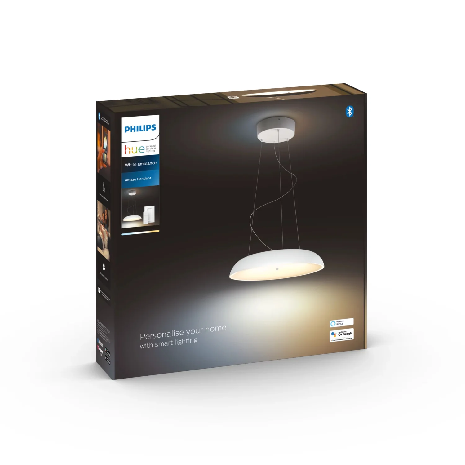 Candeeiro de Suspensão Inteligente Philips Hue Amaze Branco Luz Branca 25W - Imagem 6