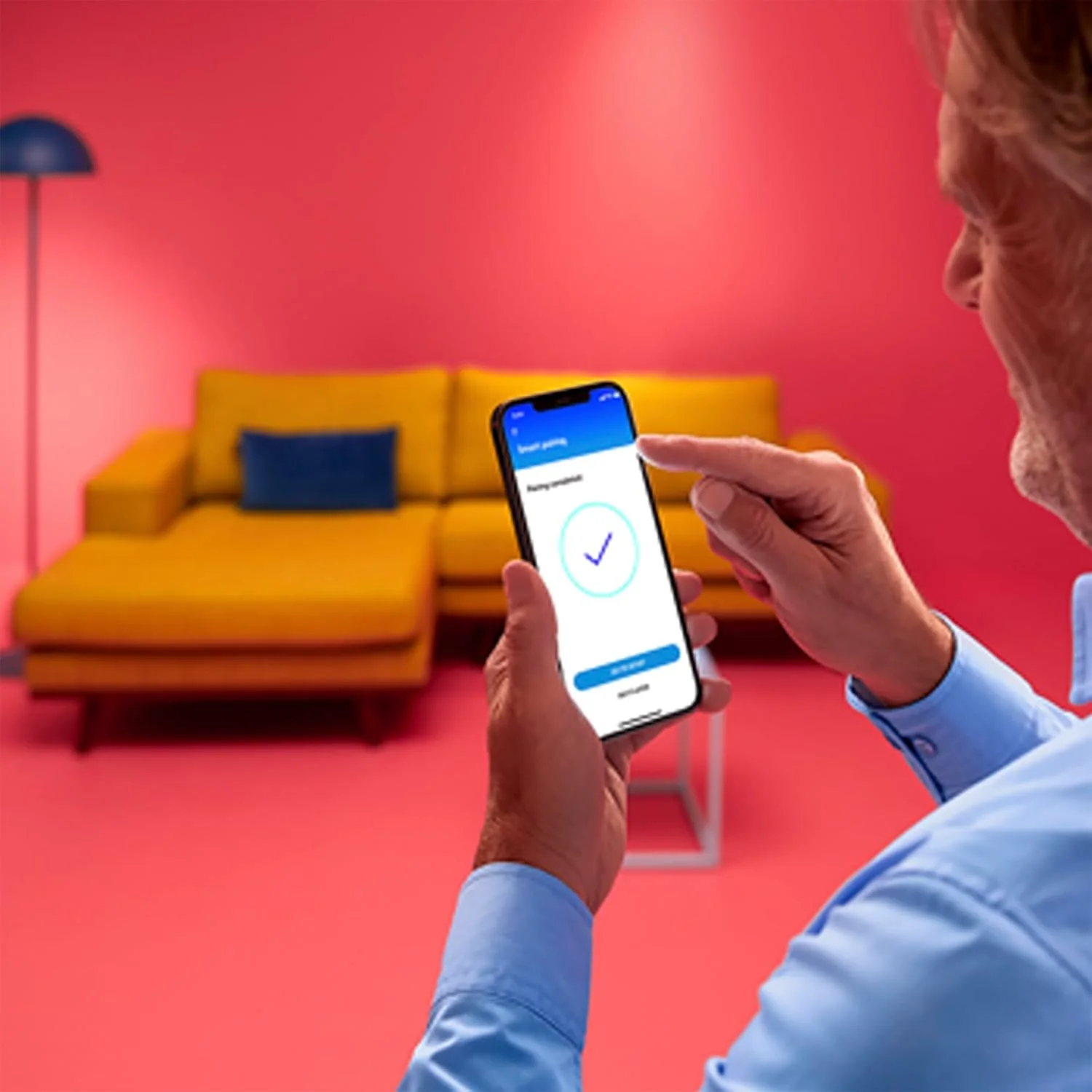 Barra de luz LED inteligente WiZ Wi-Fi Bluetooth multicolor RGB - Imagem 6